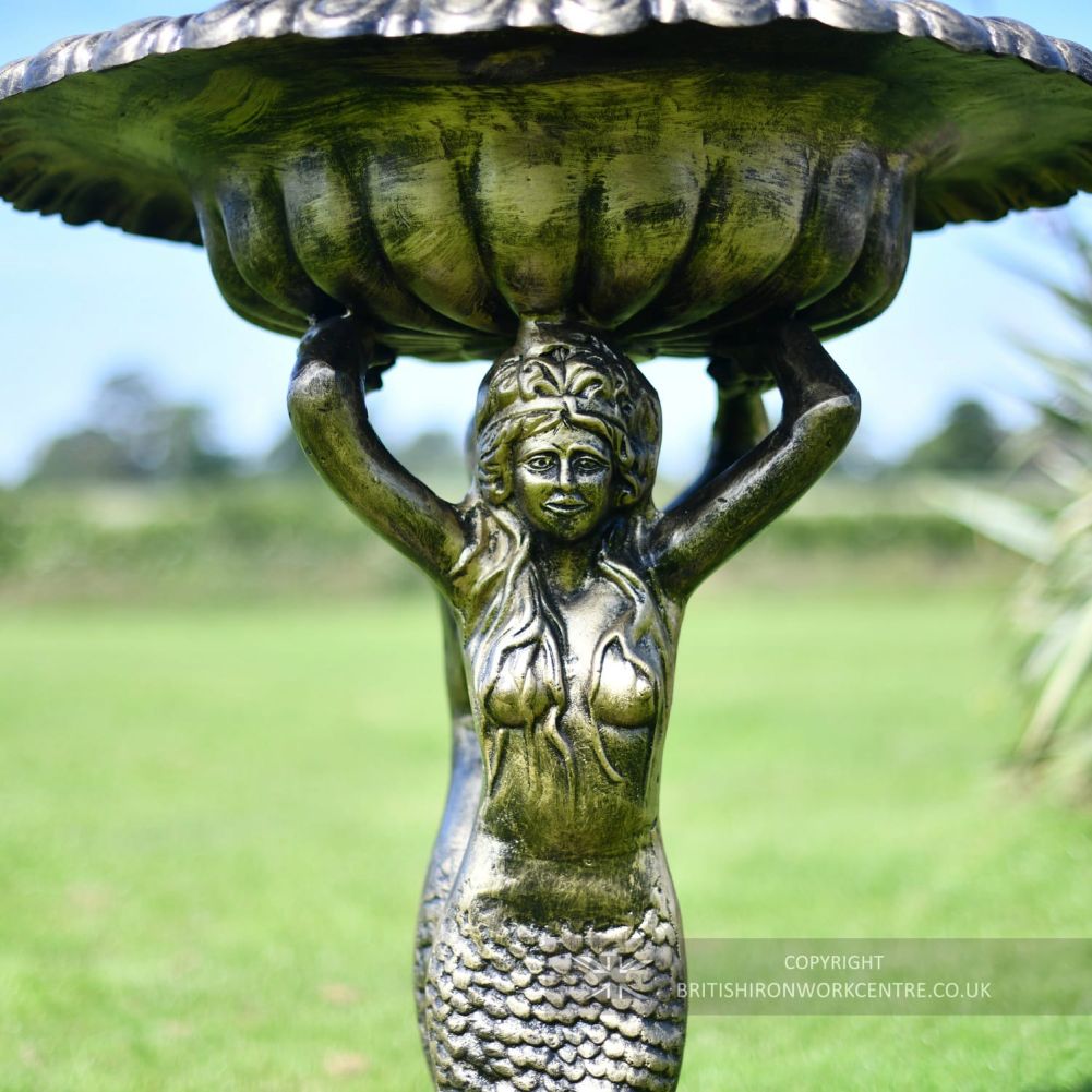 Four Tier Mermaid Garden Fountain