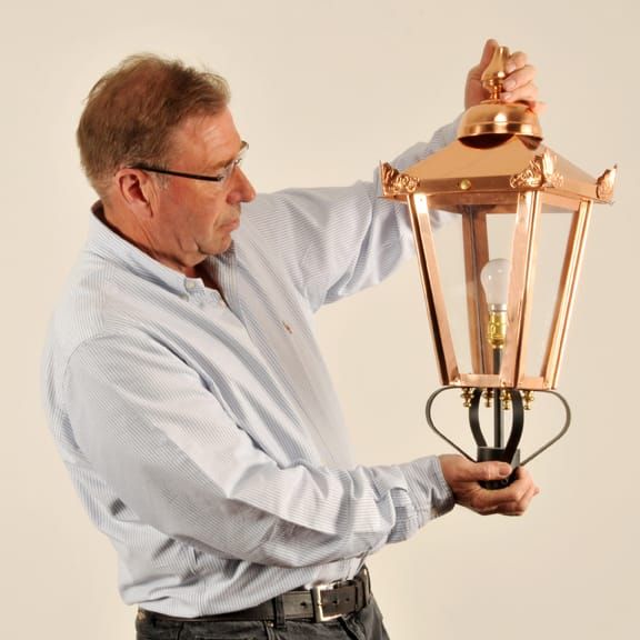 Small Copper Victorian Vintage Lantern