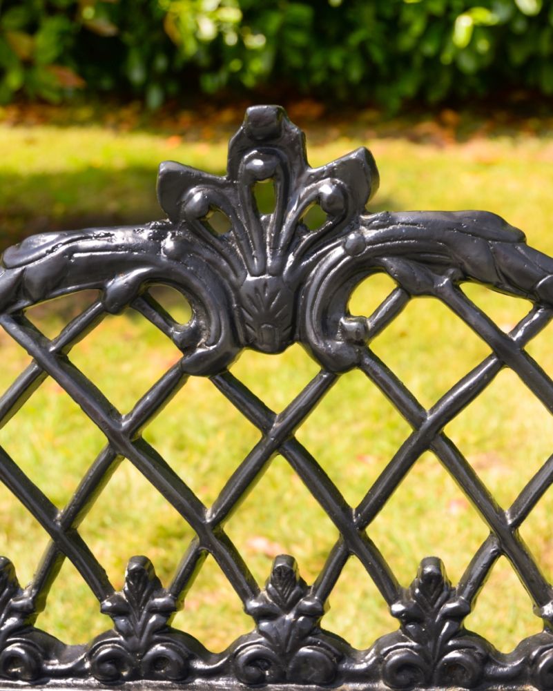 Ornate Design On The Cast Iron Bench