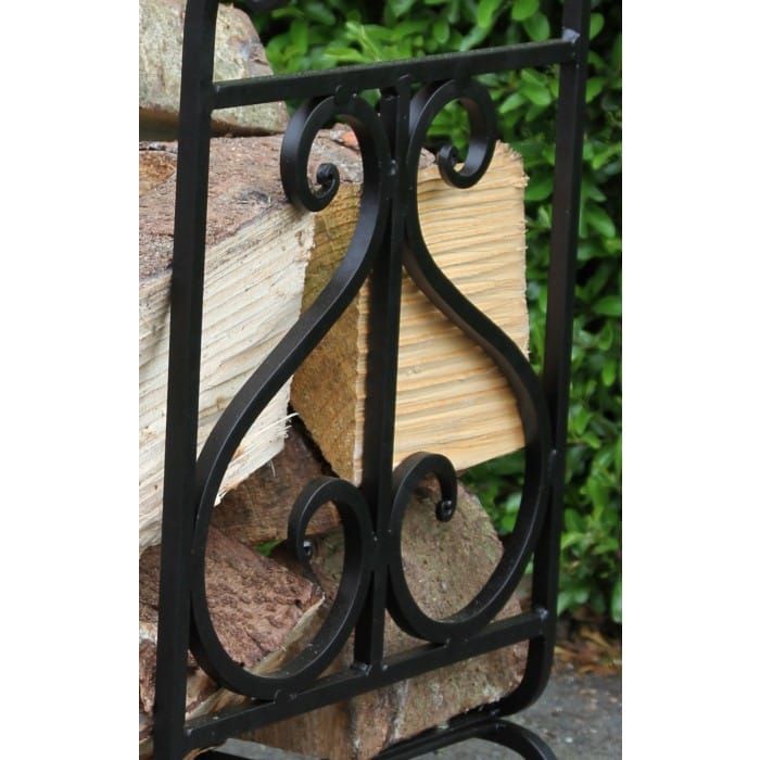 Viking Wrought Iron Log Trolley Front Detail