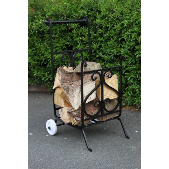 Viking Wrought Iron Log Trolley 