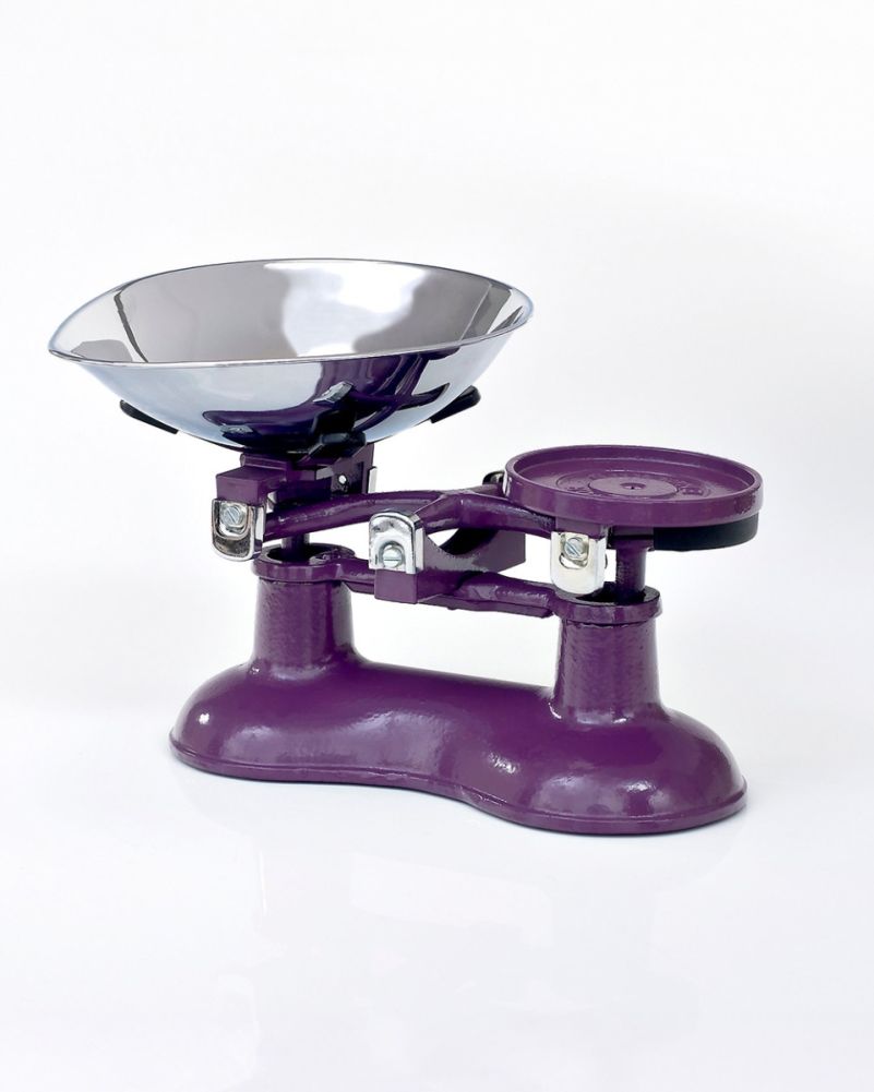 Purple Vintage Cast Iron Scales - Polished Chrome