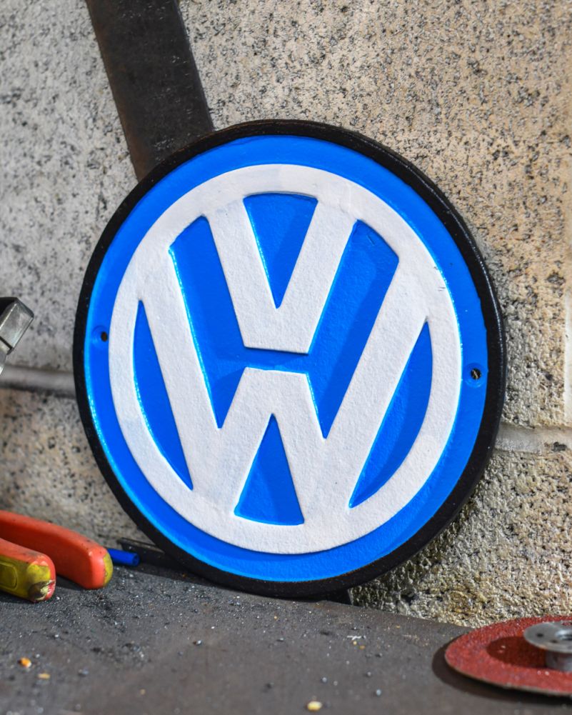 Volkswagen Cast Iron Automobilia Sign