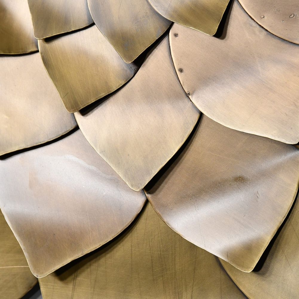 Golden Flower Mirror Petal Close Up