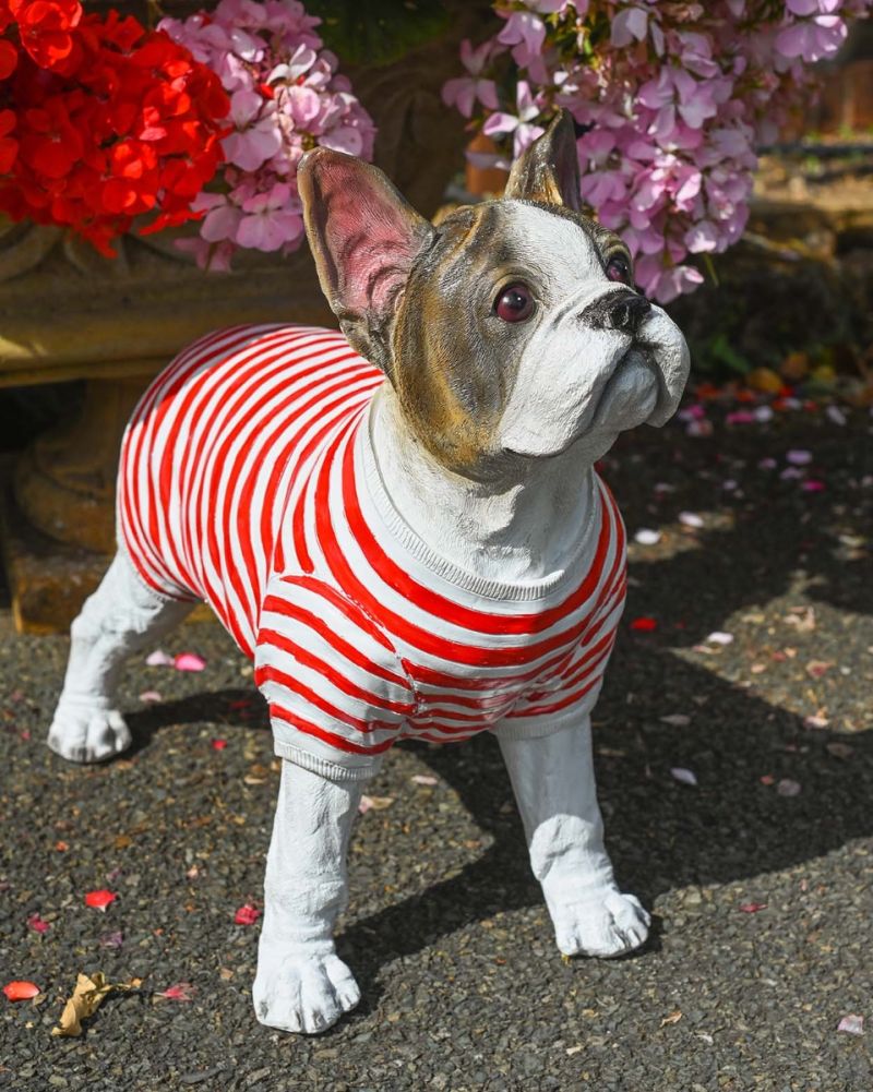 French Bulldog Garden Sculpture
