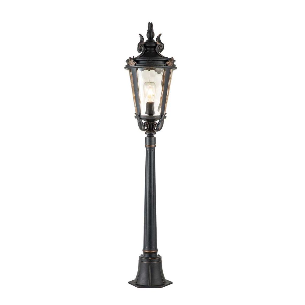 Weathered Bronze Ornate 'Peplow' Victorian Pillar Lantern