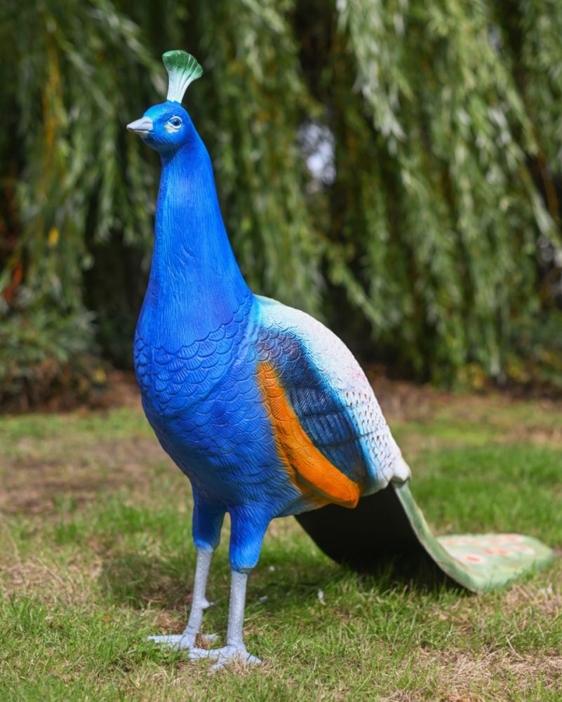 weatherproof cast aluminum bird garden art