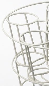 The 'Moscato' Deluxe Glass & Bottle Rack In Cream