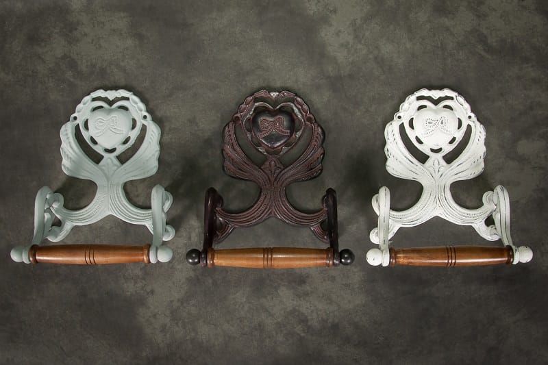 Winged Heart Design Toilet Roll Holder