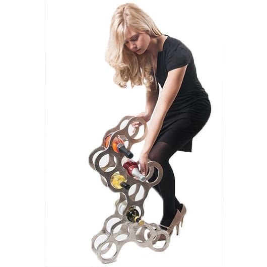 The Kew Garden Contemporary Aluminium Bottle Holder