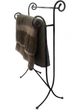 Free Standing Wrought Iron Towel Rail