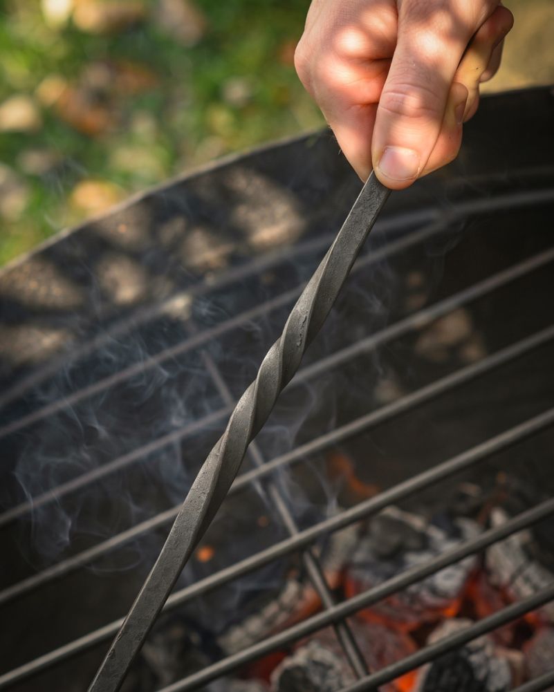 Twist Design On The Wrought Iron Kadai Fork Digital Illustration
