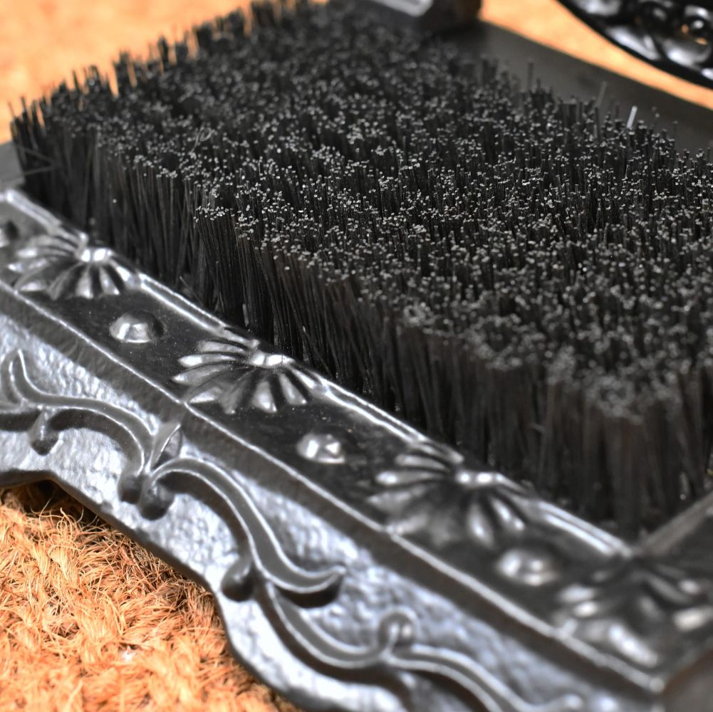 Black Cast iron Boot brush & Scraper