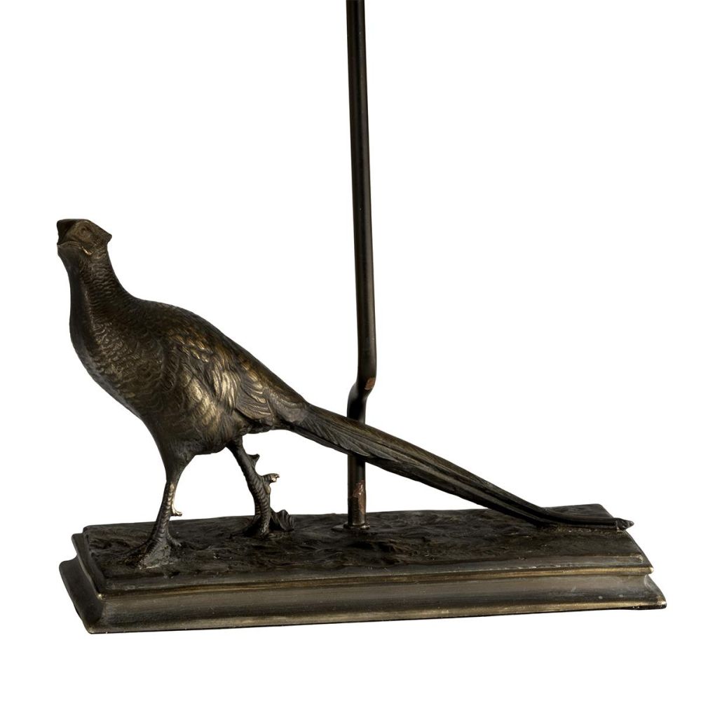 Aged Brass Pheasant Table Lamp-Base Only