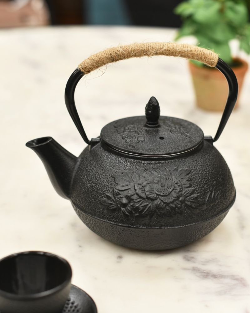 Cast Iron "Kitakyushu" Black Japanese Teapot