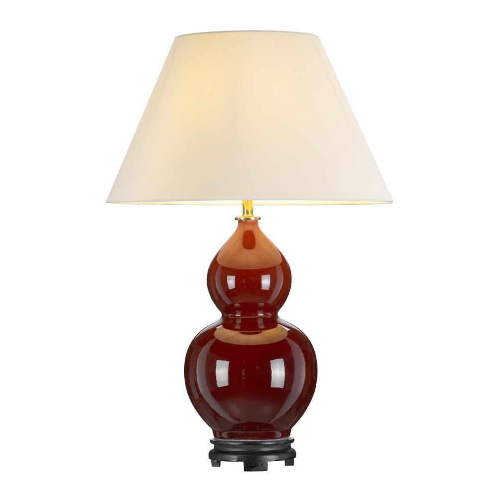 Oxblood Tall Empire Table Lamp