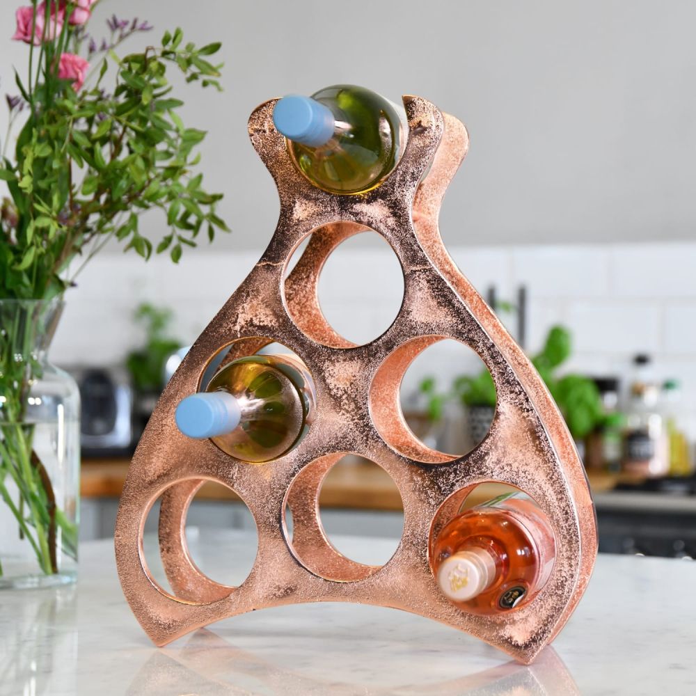 Copper 'Wine Lodge' Wine Rack