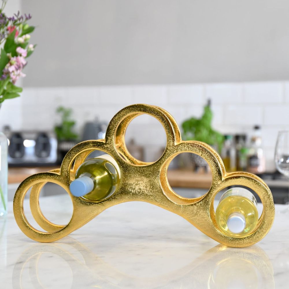 Gold 'The Arch' Wine Rack