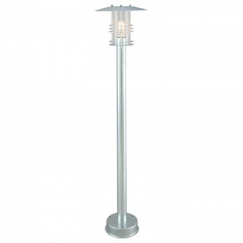 Galvanised Steel 'Lighthouse' Single Lamp Pillar Light