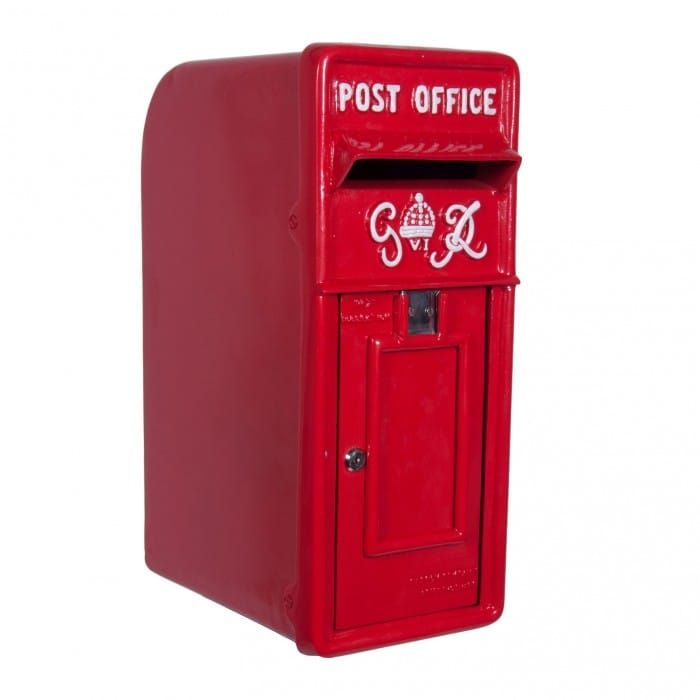 The King George Post Box In Traditional Red 