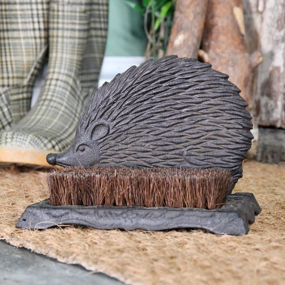 Rustic Hedgehog Boot Brush