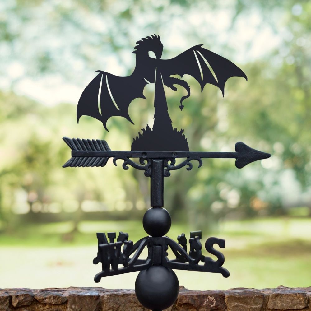 The Forge Fire Breathing Dragon Iron Weathervane