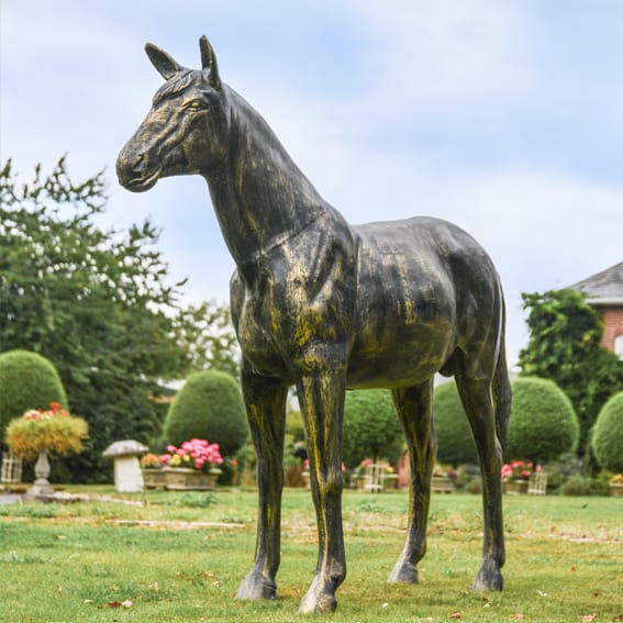 Horse & Donkey Sculptures
