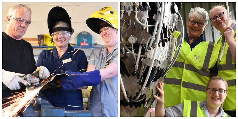 NHS Staff Helping to Create the Sculpture