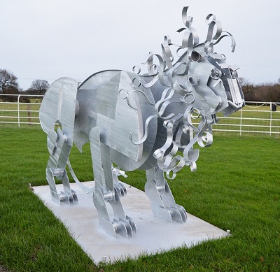 Andrew langley new sculpture on display