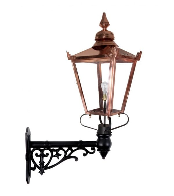 Copper Victorian Lantern and Capella Bracket