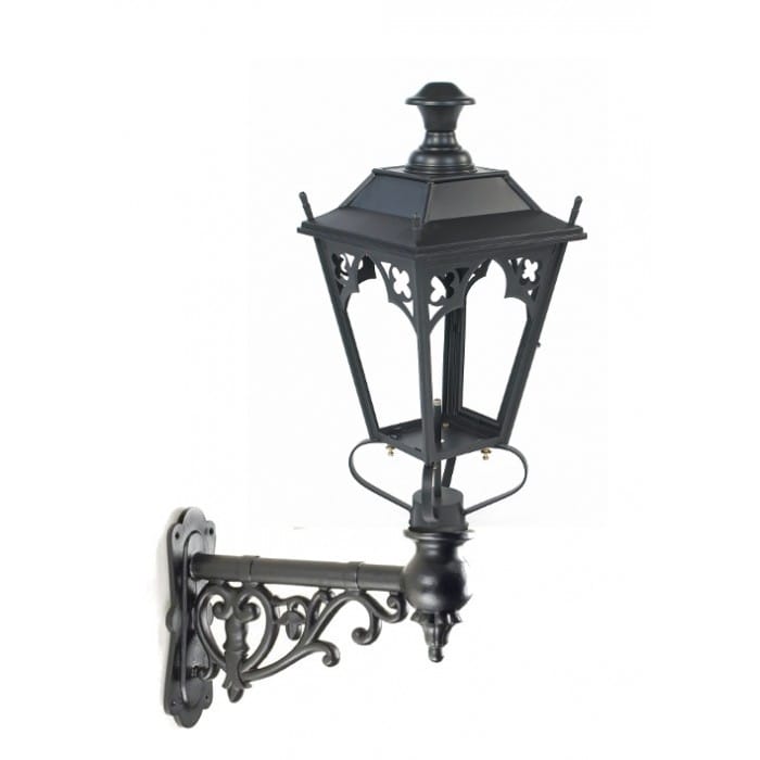 Gothic Black Lantern on Capella Bracket