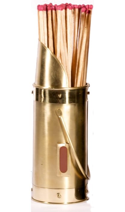 Brass Norfolk "Mini Coal Hod" Match Holder