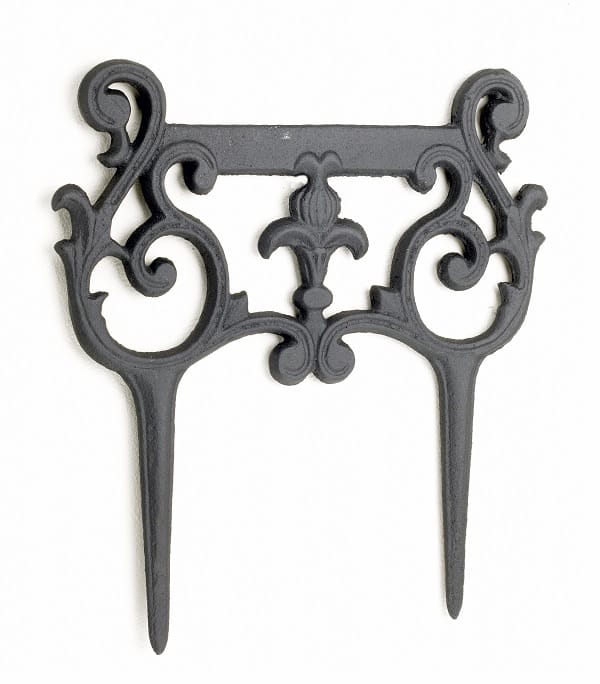 Hordley Ornate Boot Scraper - Natural Iron