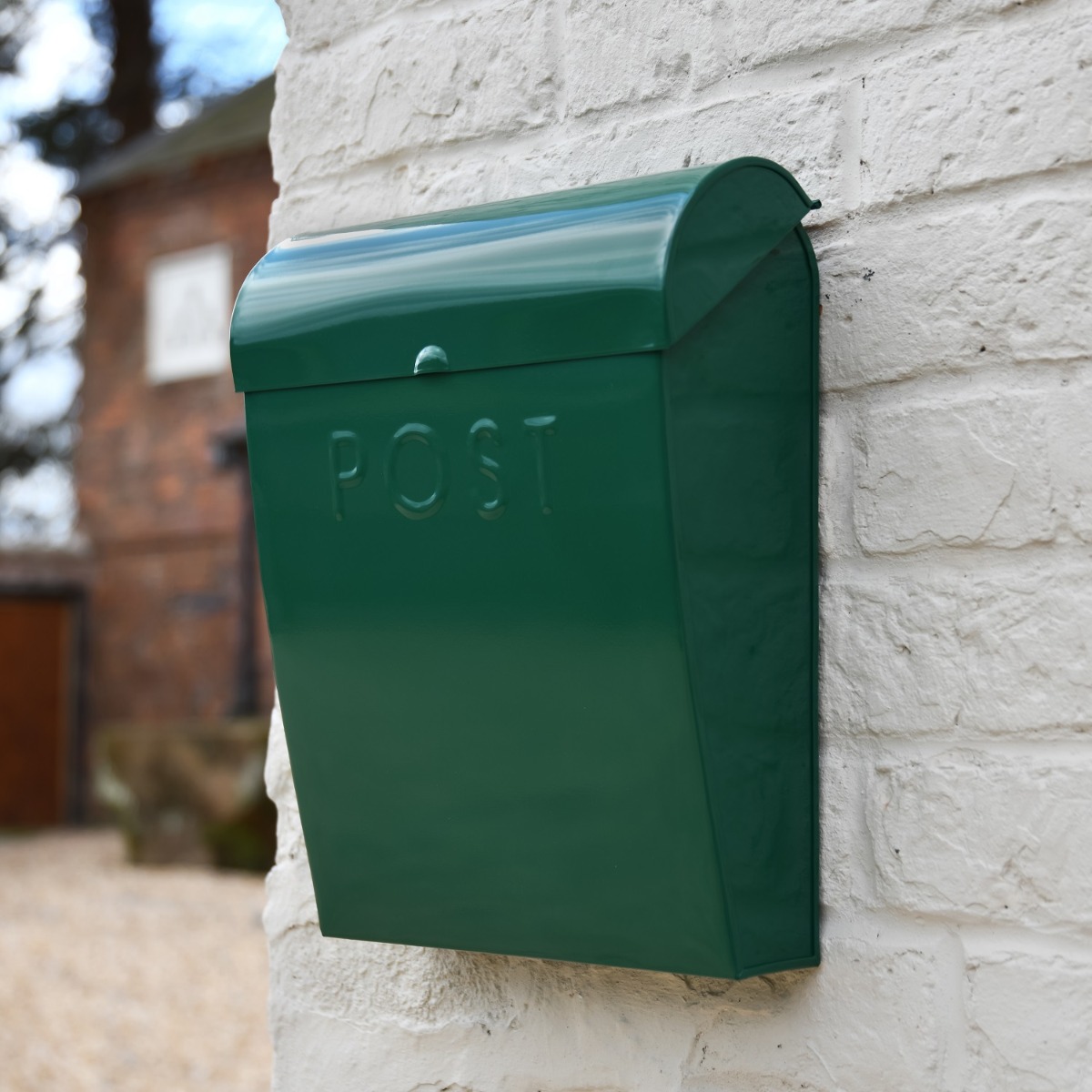 "London" Classic Post Box in Emerald Green