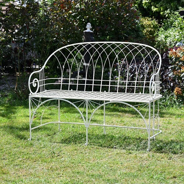 Wrought Iron 'The Clarissa' Garden Bench
