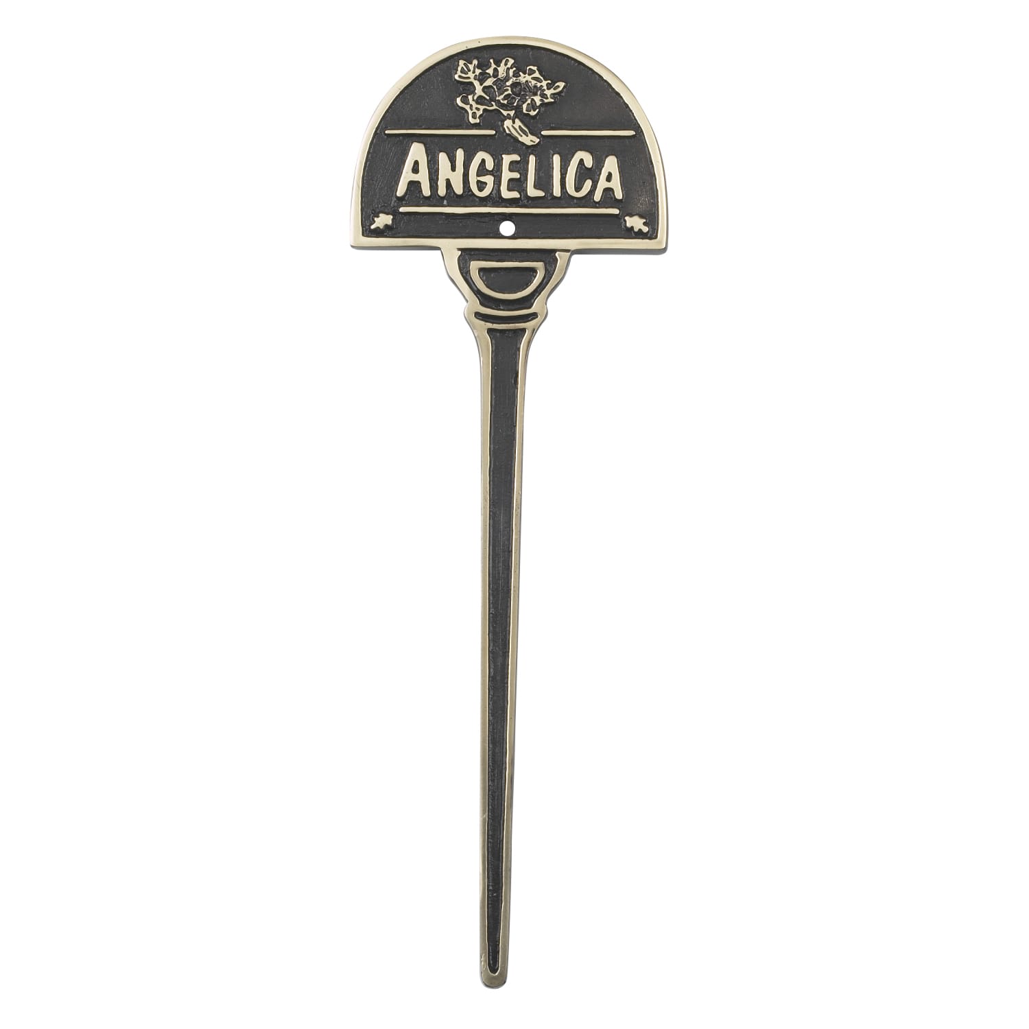 Solid Brass Herb Sign - Angelica Sign