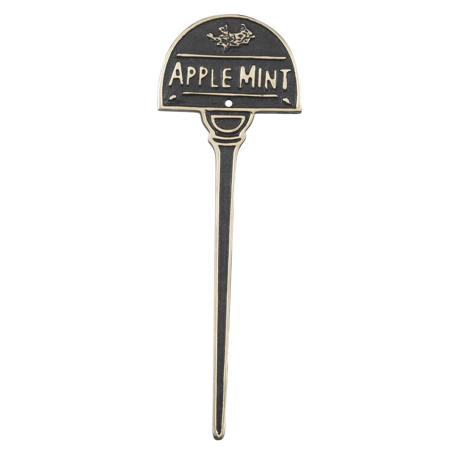Solid Brass Herb Sign - Applemint Sign