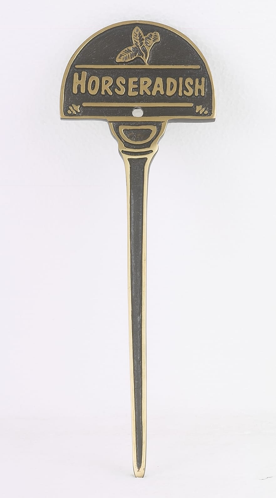 Solid Brass Herb Sign - Horseradish Sign