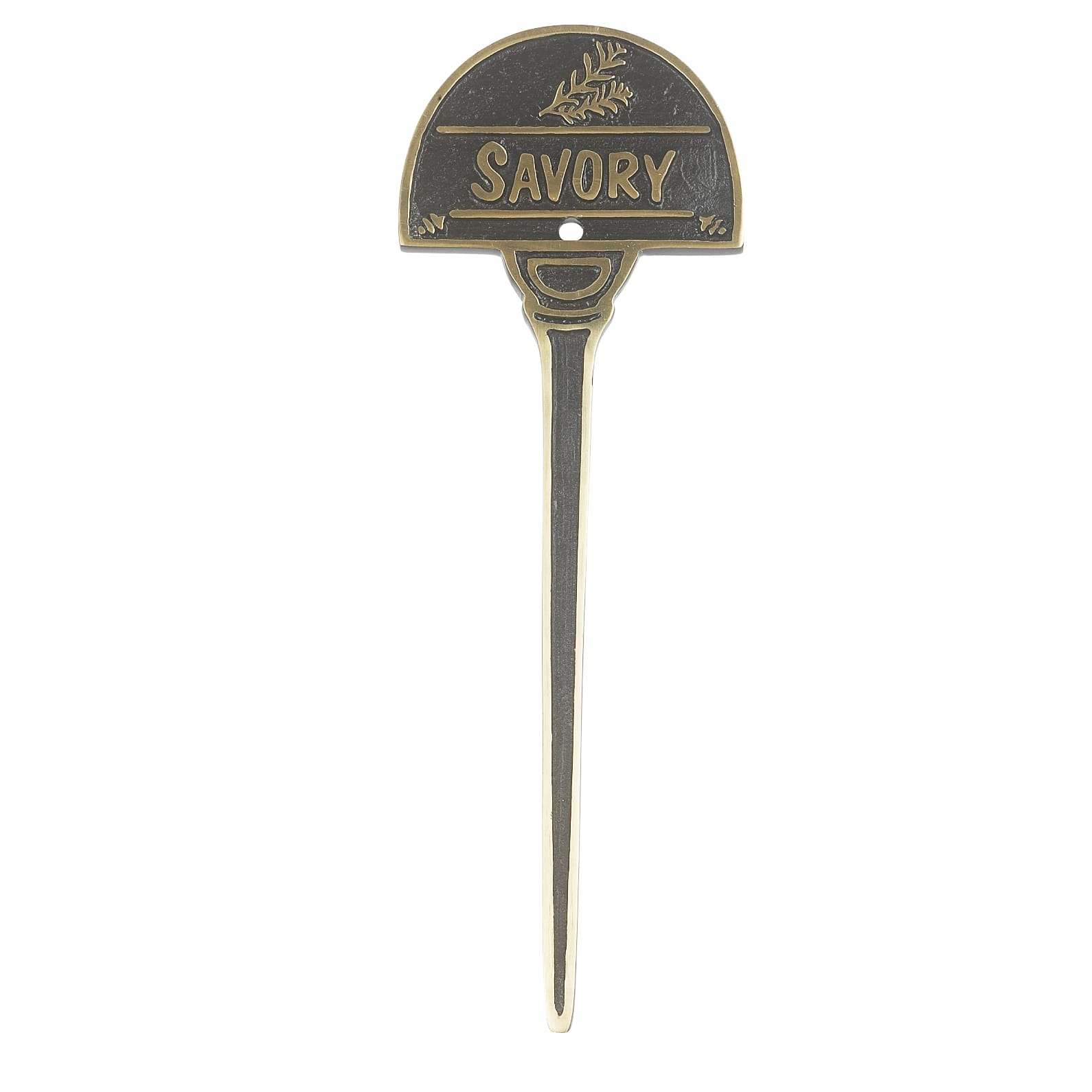 Solid Brass Herb Sign - Savoury Sign