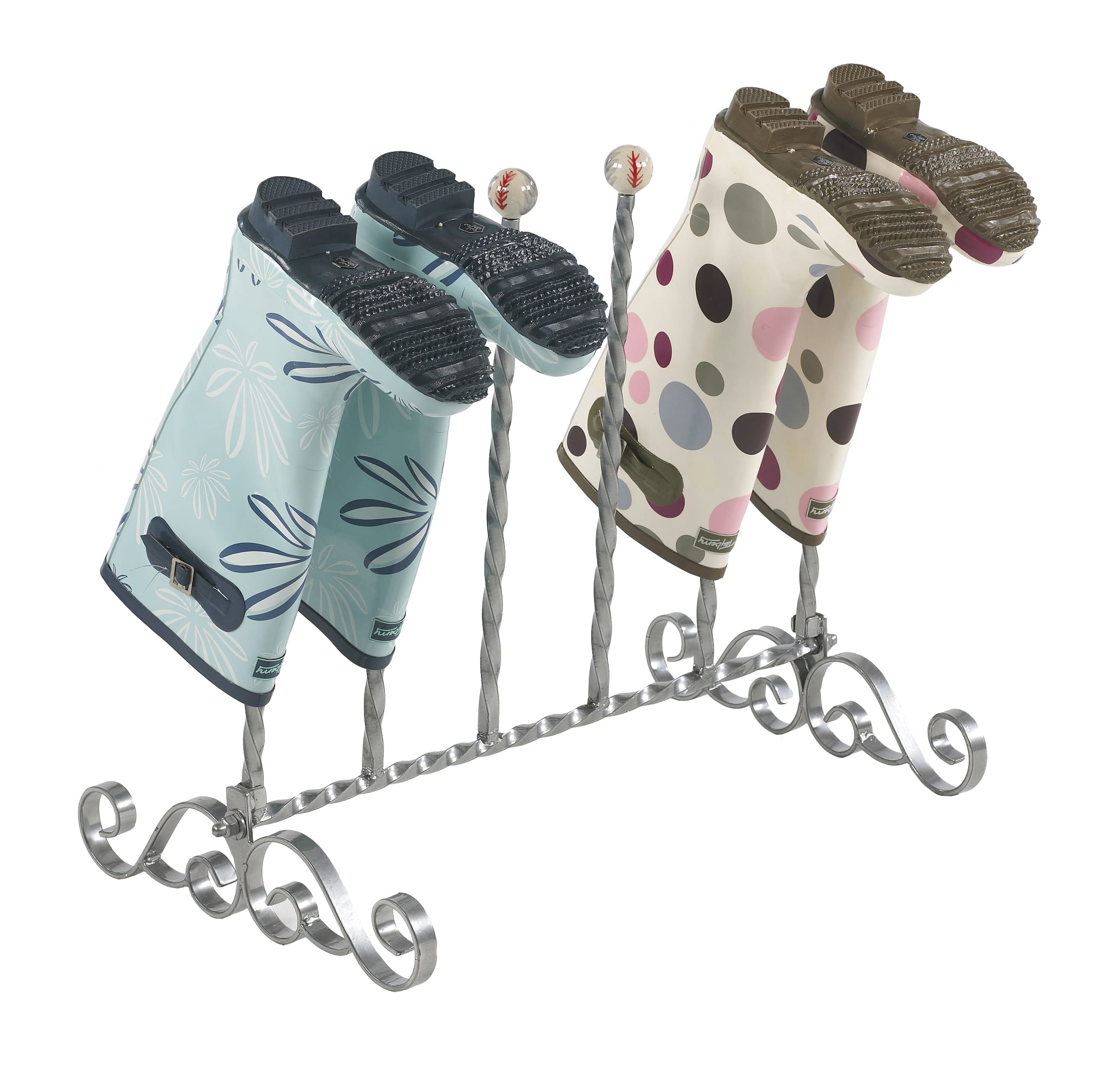 The Glenbrock Boot Rack In Silver
