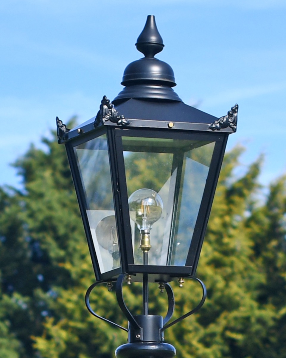 Large Black Victorian Lantern Top