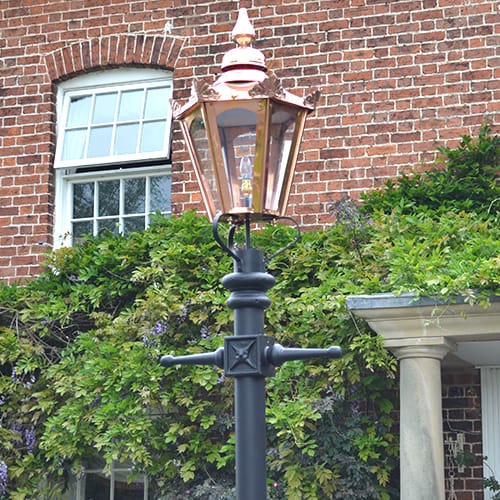 Copper Concordia Lamp Post - 3.2m