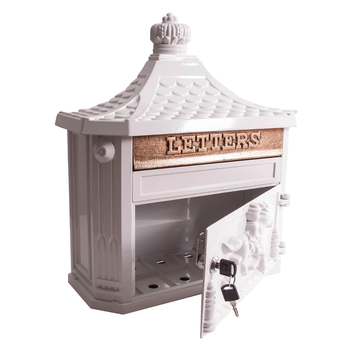 "The Westminster" Post Box In Pearl White