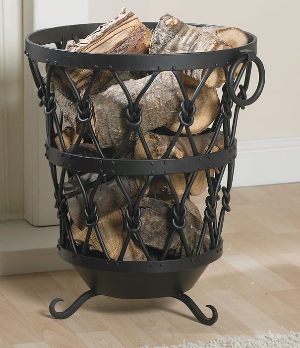 Large Blacksmith Knot Fireplace Log Store