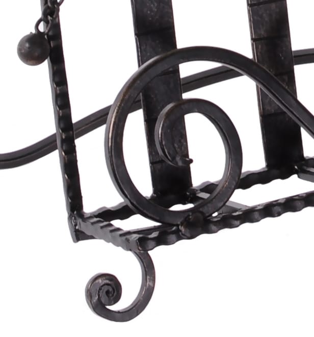 Rustic Wrought Iron Cook Book Stand