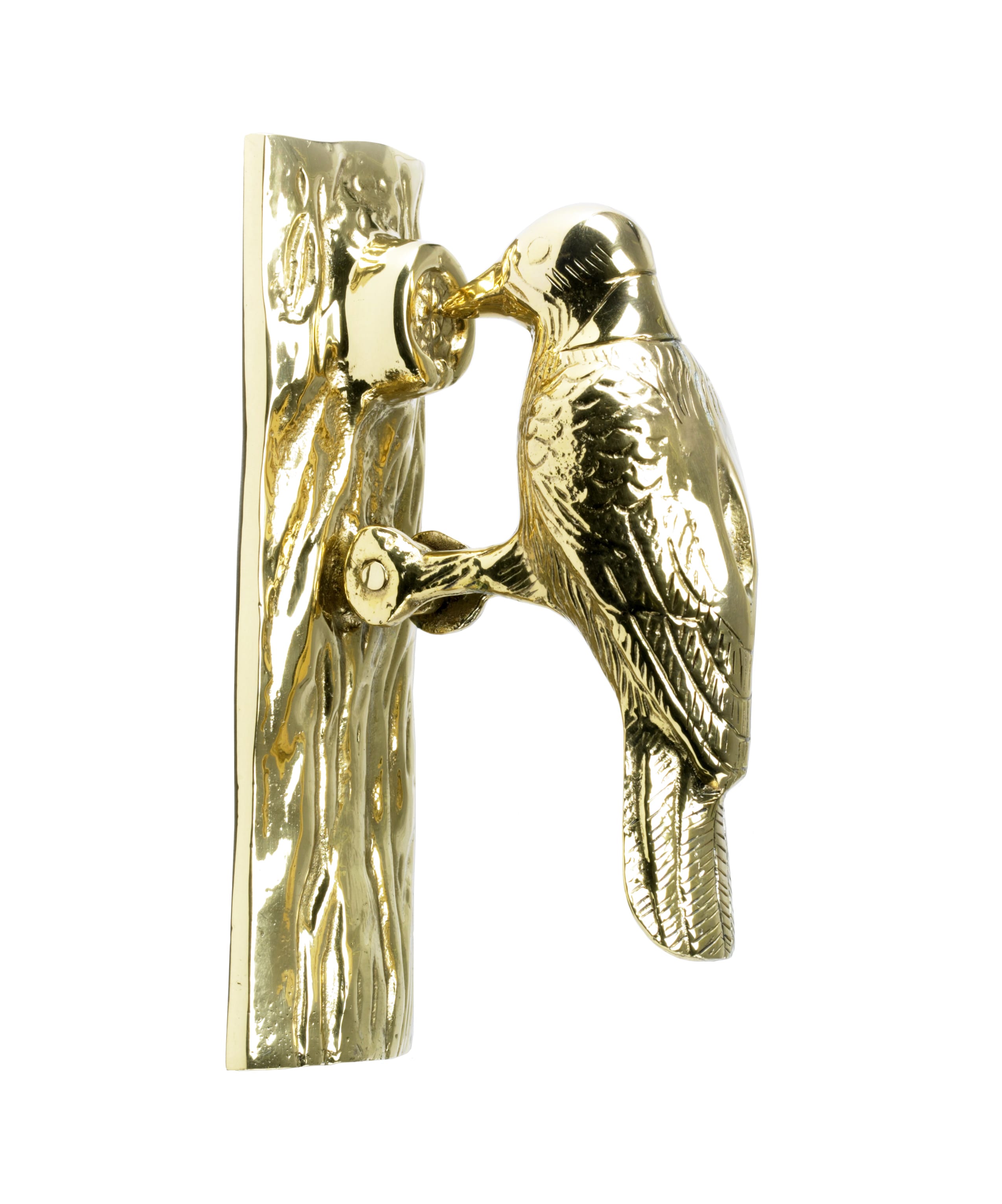 Solid Polished Brass Woodpecker Door…