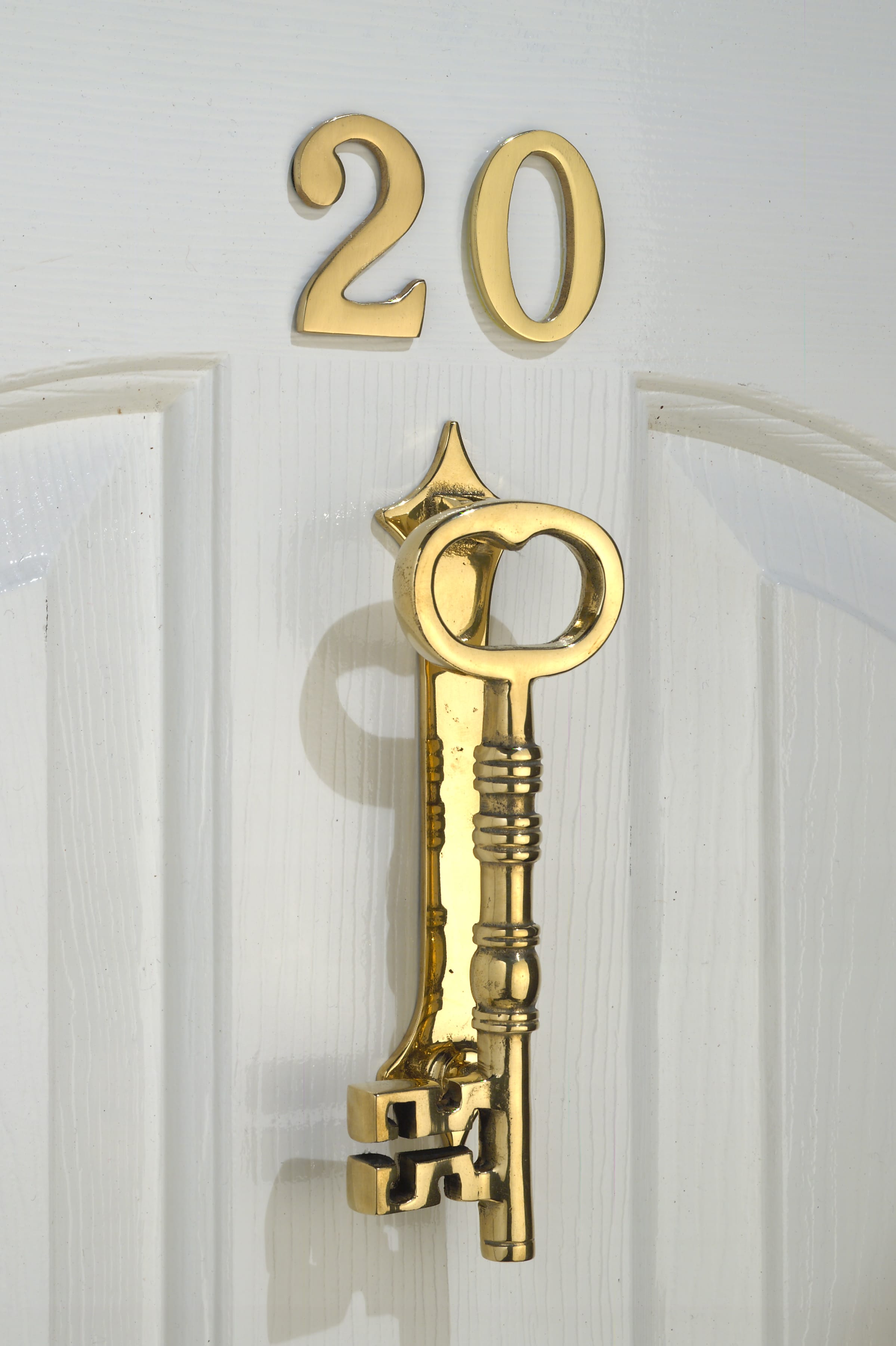 Brass Church Key Door Knocker