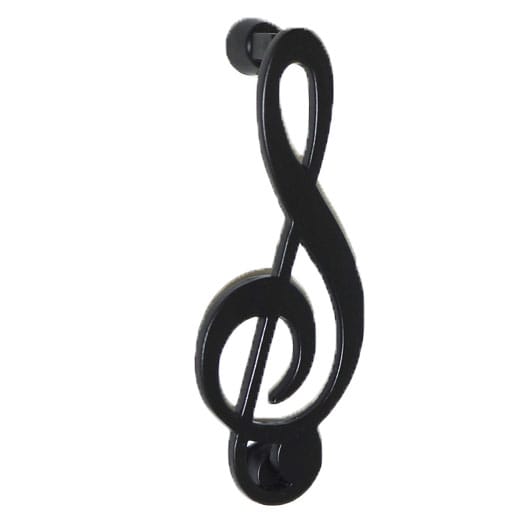Black Iron Music Note Door Knocker