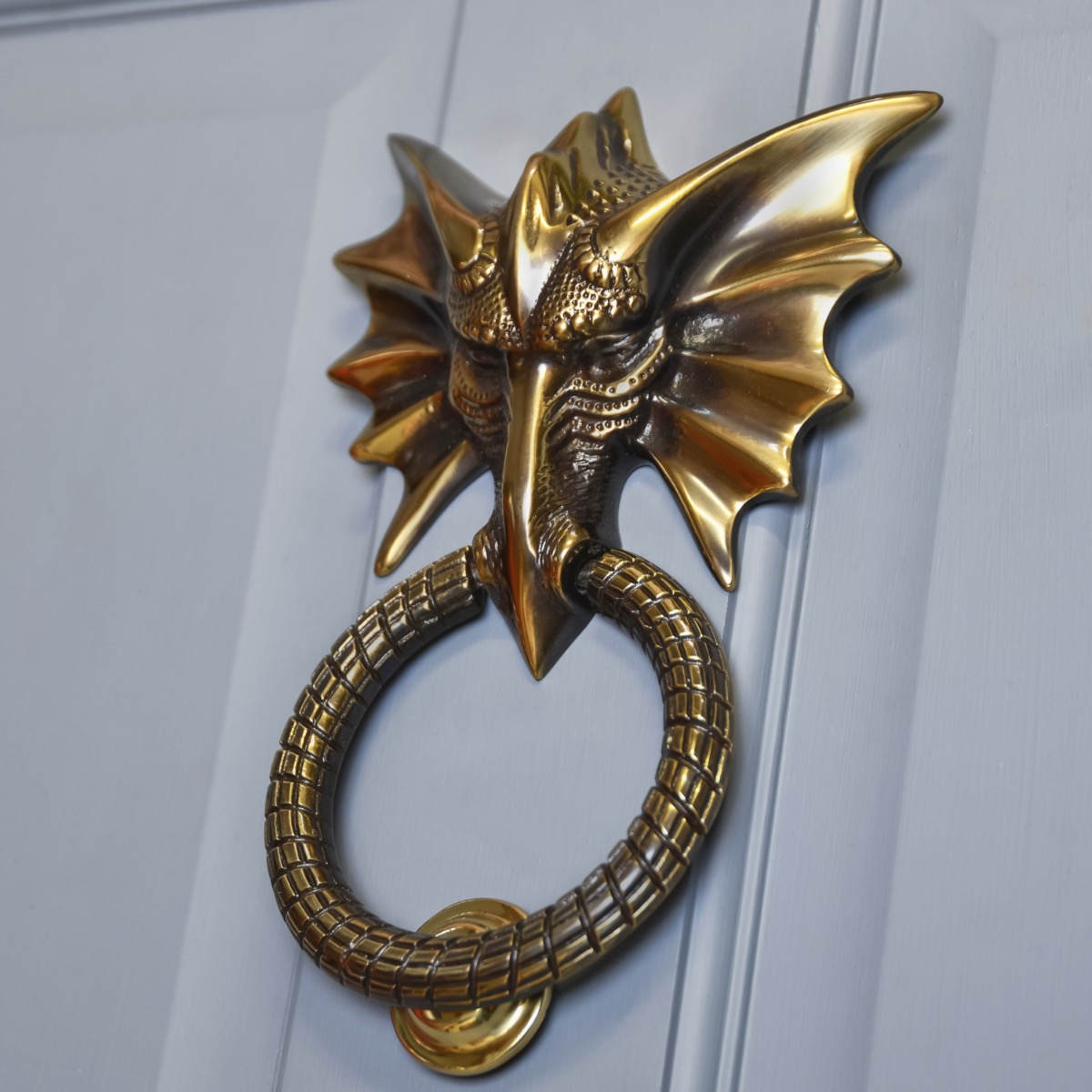 Antique Copper Dragon Door Knocker