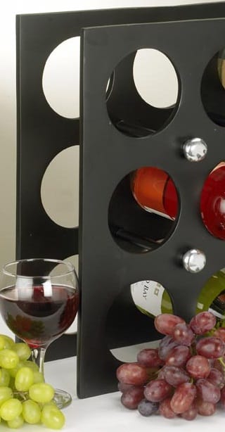 Contemporary Square Wine Rack